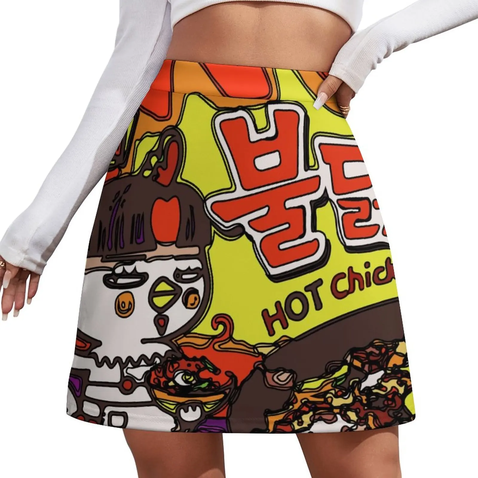 

Samyang Mala Spicy Ramyun Mini Skirt Women clothing 90s vintage clothes girls skirt dresses for prom