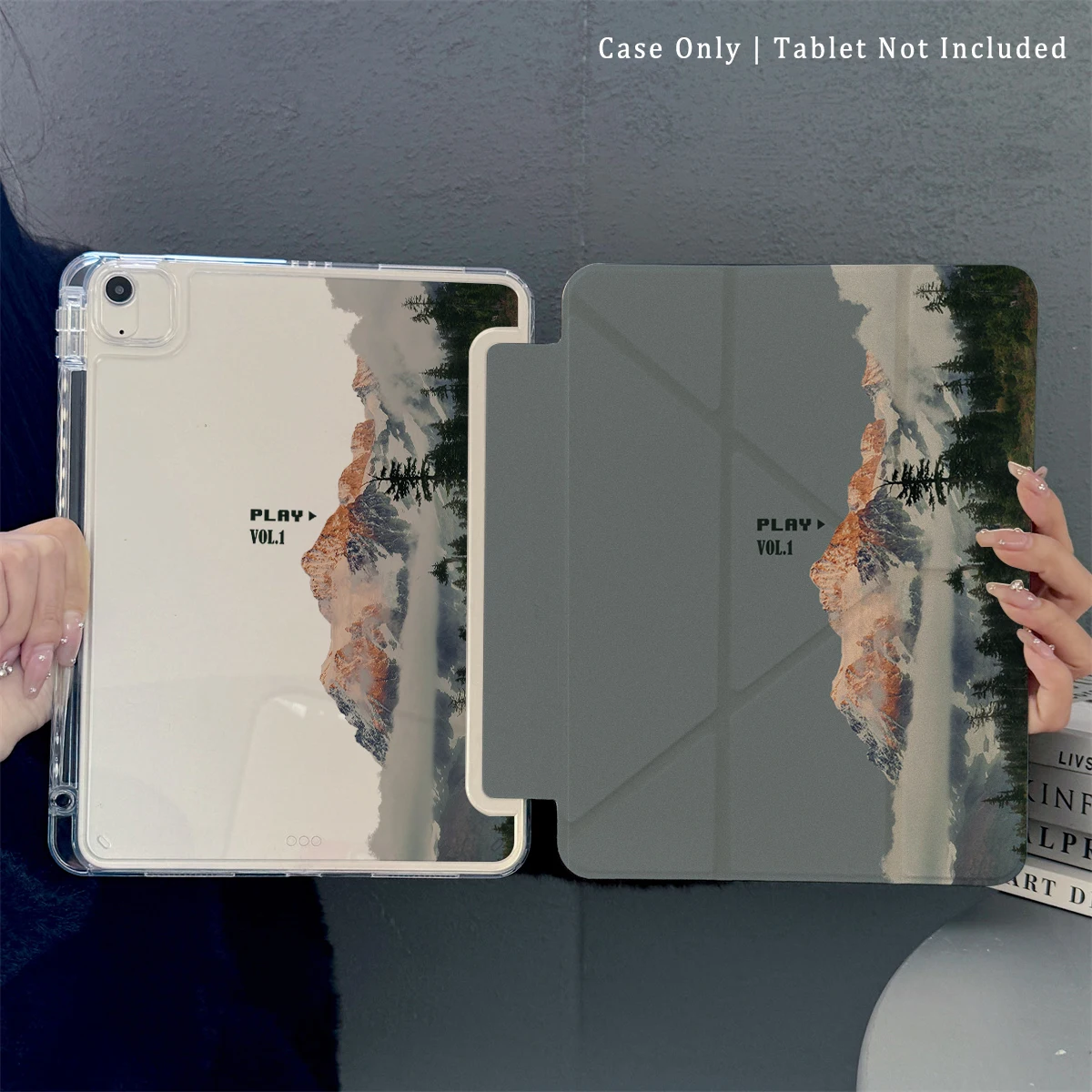 

Чехол для iPad, Smart Case, совместимый с iPad Air 6, Air 5,4, и совместим с iPad 10. — совместим с iPad Pro 2024.