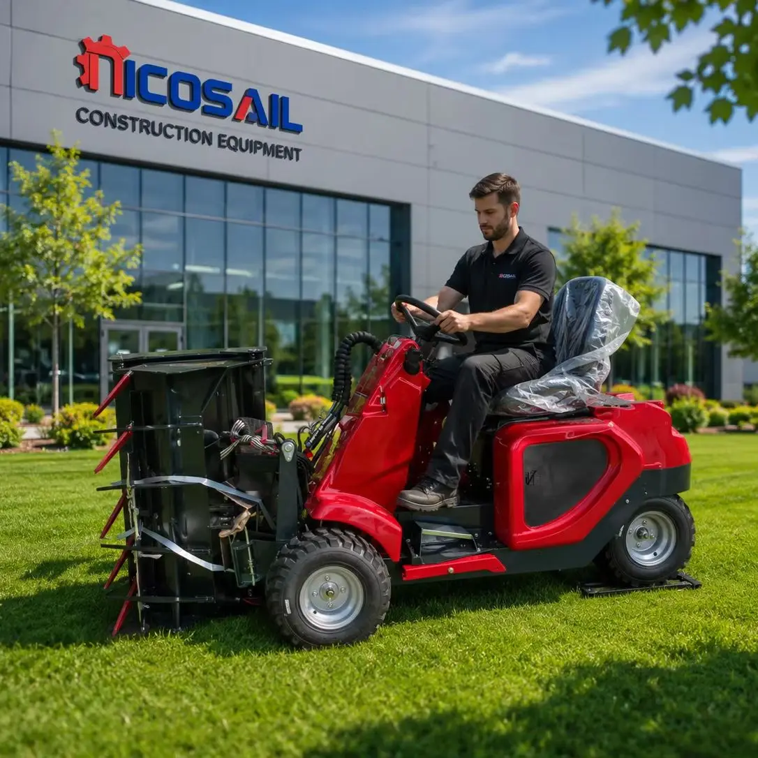 Customized 3 Wheel Skid Loader Hydraulic Compact Loader CE Approved Euro 5 Standard Machine