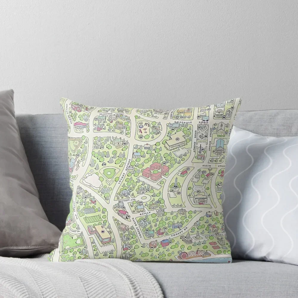 

Baby-sitters Club Stoneybrook Map Throw Pillow Luxury Pillow Case christmas cushions covers christmas decorations 2025 pillow