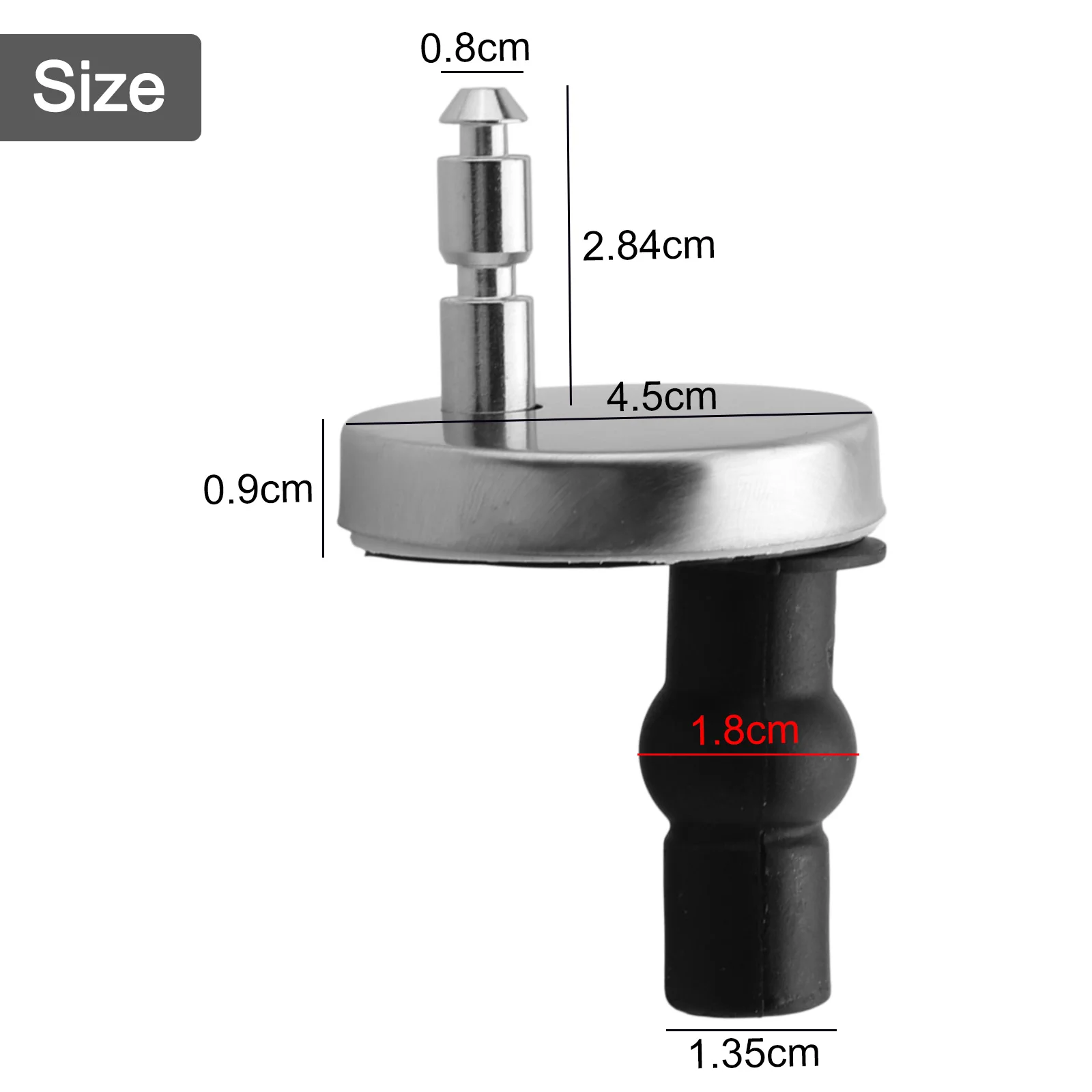 Brand New Toilet Seat Hinges 2x Fitting Heavy Duty Hinge Stable Stainless Steel + Plastic Strong Release Quick Replacement