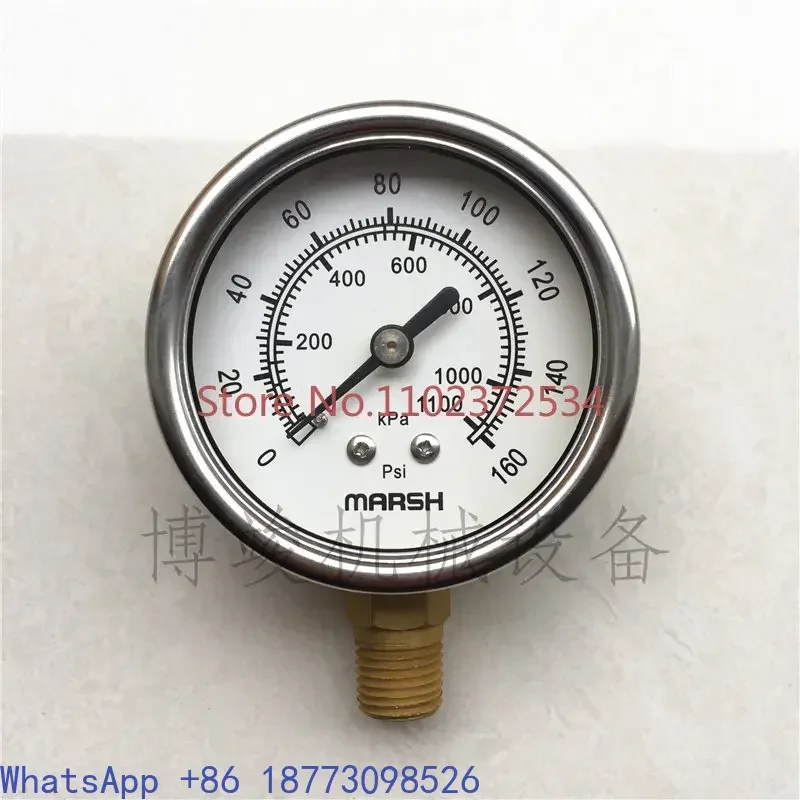 

Манометр из нержавеющей стали marsh 0~400KPA 0~60PSI