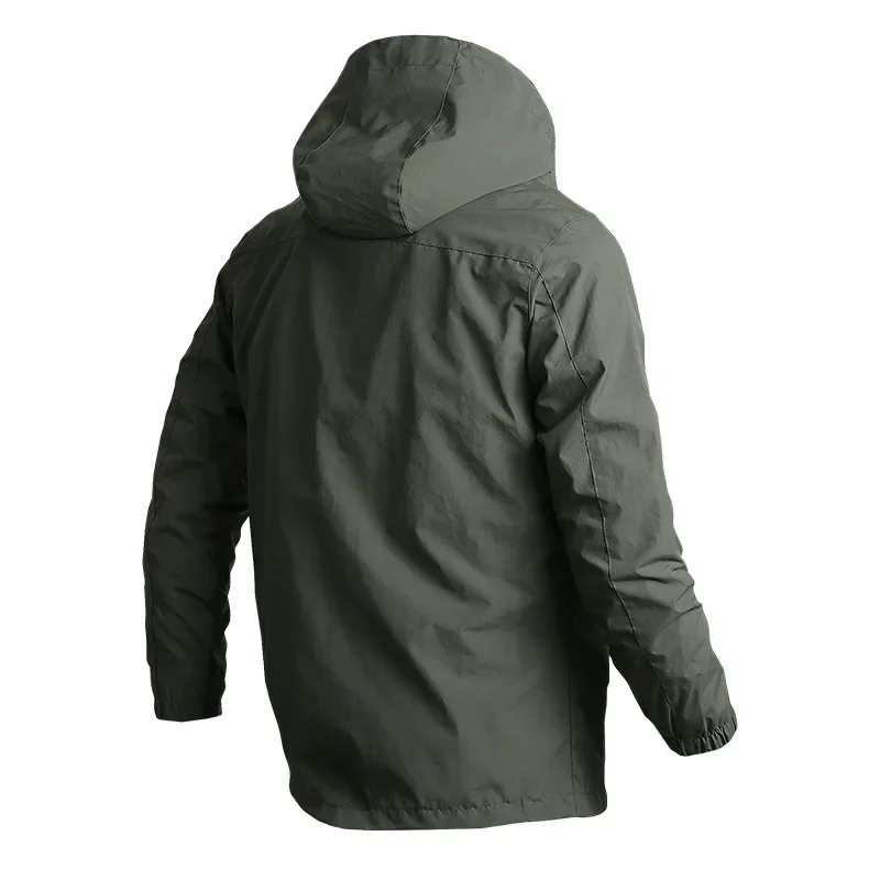 Military Tactical Men Autumn Bomber Hooded s Man Outdoor Soft Army Clothing Male Zipper Breathable Outwear