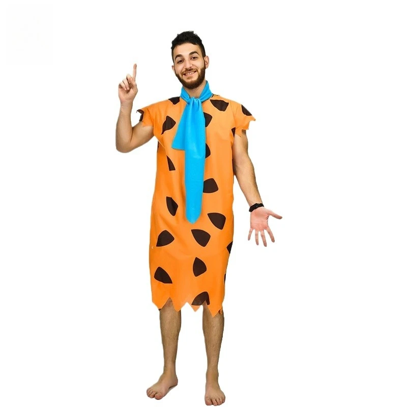 할로윈 파티 코스프레 원시 의상 남성 여성을위한 야만인 무대 공연 의상 성인 어린이 Hominid 의류