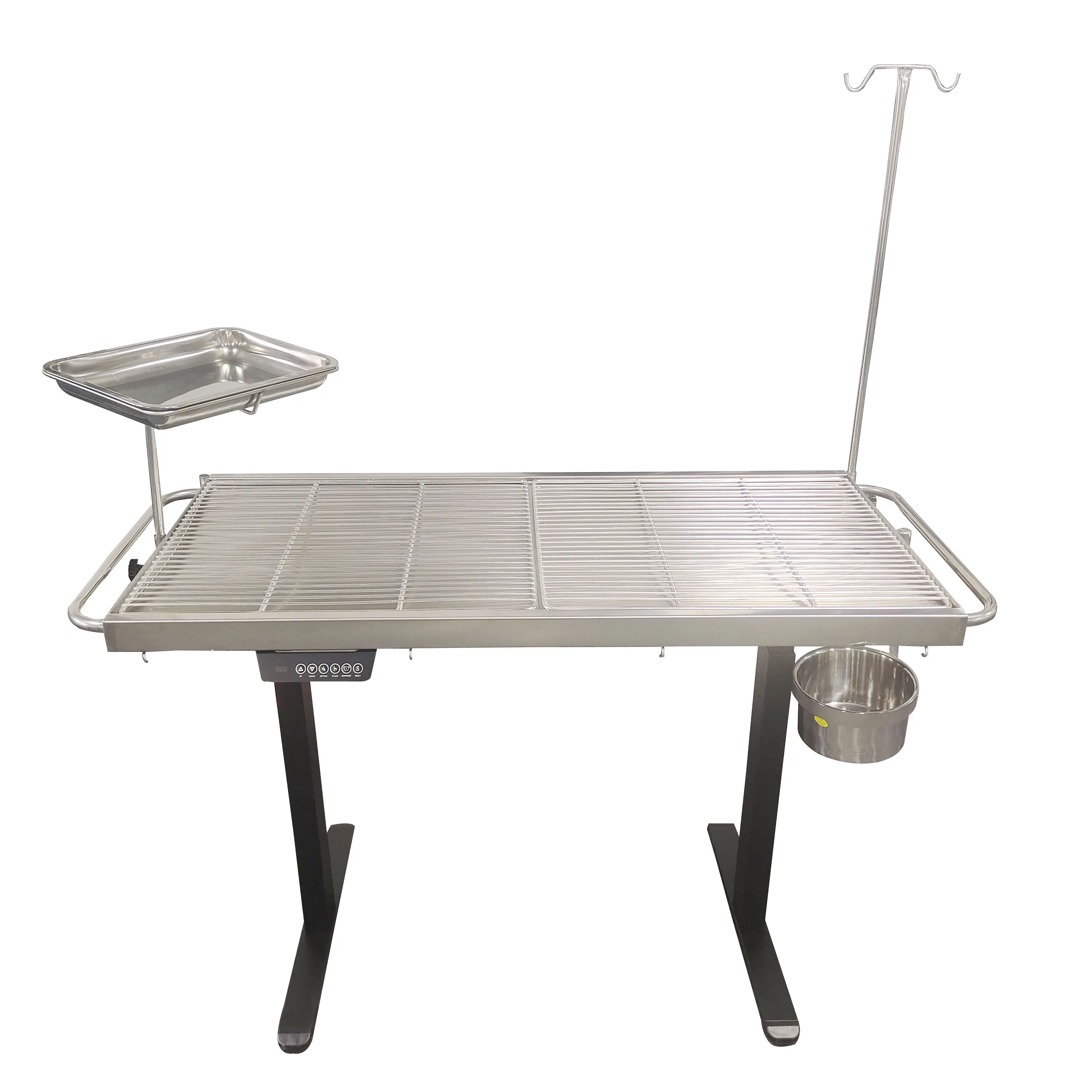 Stainless Steel Mesh Tray Removable Vet I -shaped Table Electric Lifting with Reusable Feature for Animal Dogs