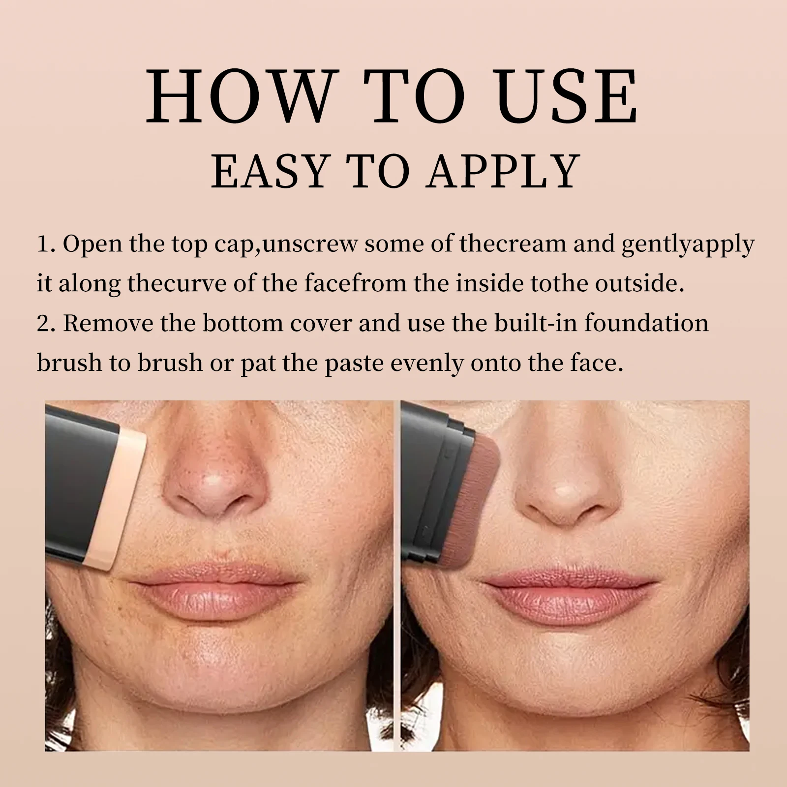 O'cheal dos en uno corrector base en barra Facial mate impermeable bronceador contorno cobertura Facial crema de maquillaje hidratante