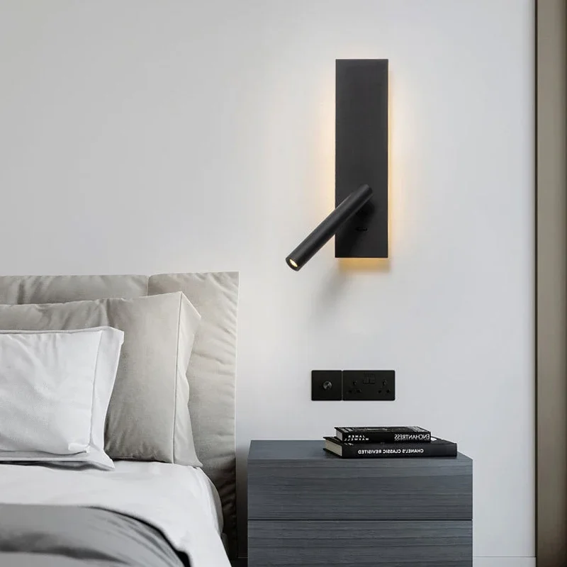 2026 LED Wall Lamp Reading Rotary Spot Light For Bedroom Bedside
