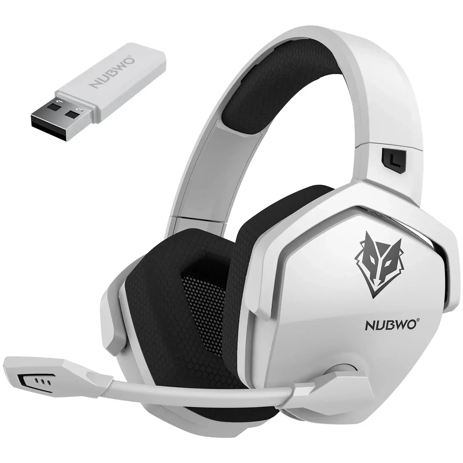 NUBWO G06 Dual Wireless Headsets Gamer 2.4GHz Bluetooth 5.3 Gaming Headphones with Microphone for PS5, PS4, PC, Mobile, Switch image 3