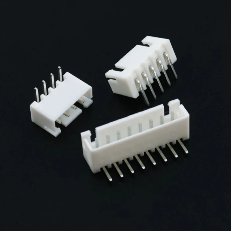 50PCS XH2.54mm Connector Plug Male Plug Right Angle Connector Pin Header 2P 3P 4P 5P 6P 7P 8P 9P 10P 12Pin