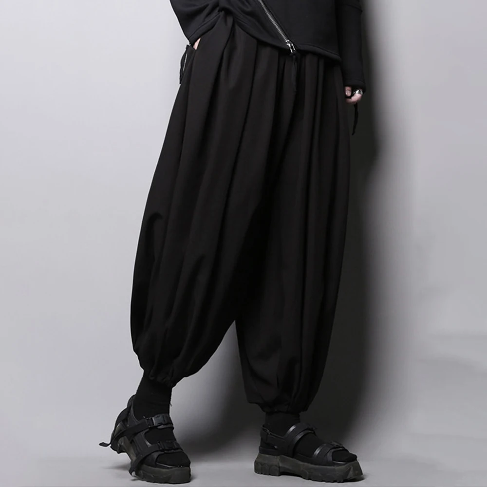 Mens Dark Japanese Casual Lantern Pants Spring Streetwear Fashion Soft Youth Outdoor Versatile Pants Men'S Clothing 2026 New