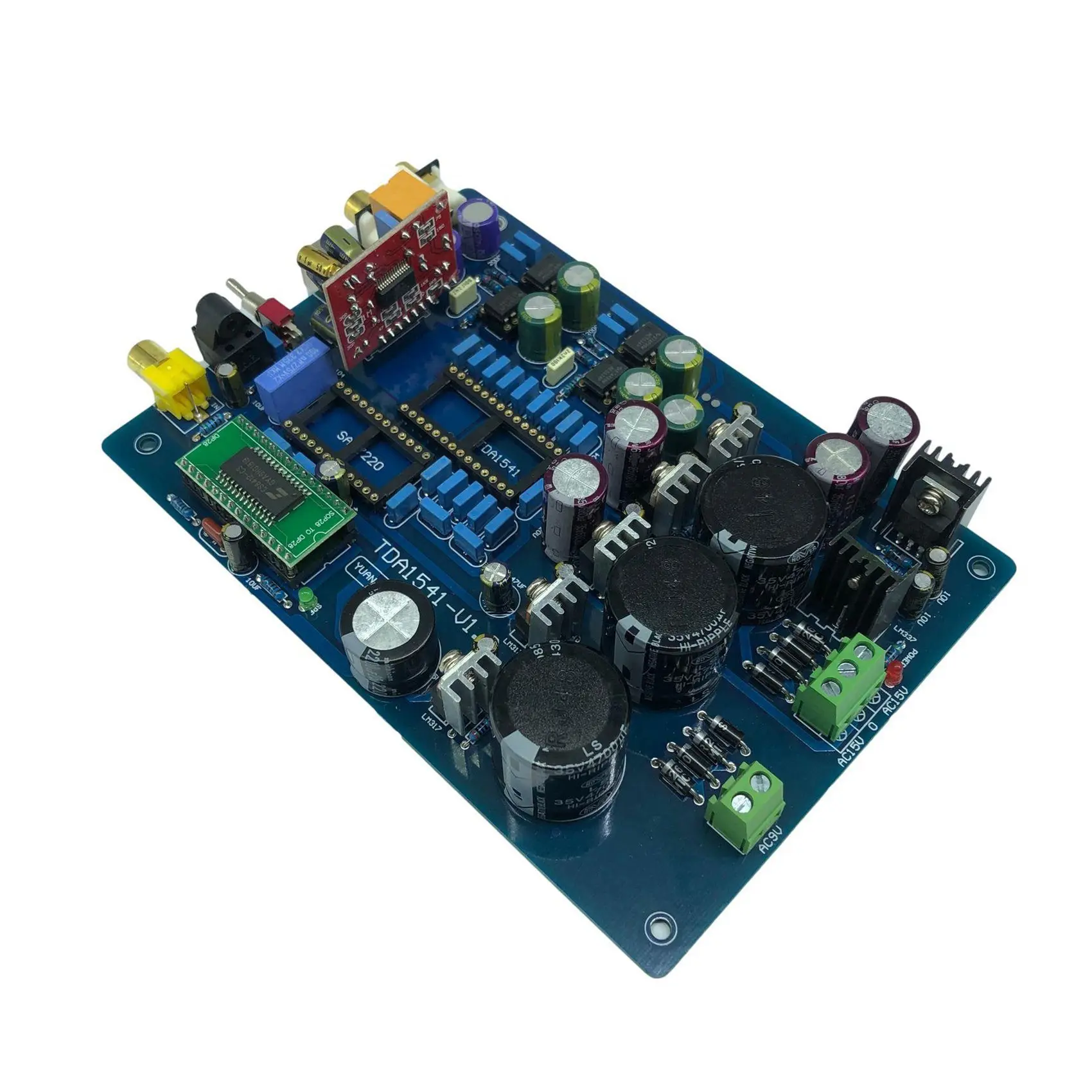 SMIEA CYJ-TDA1541 Optical Fiber Coaxial Decoder Board (Including USB, Excluding TDA1541 and SAA7220 IC)