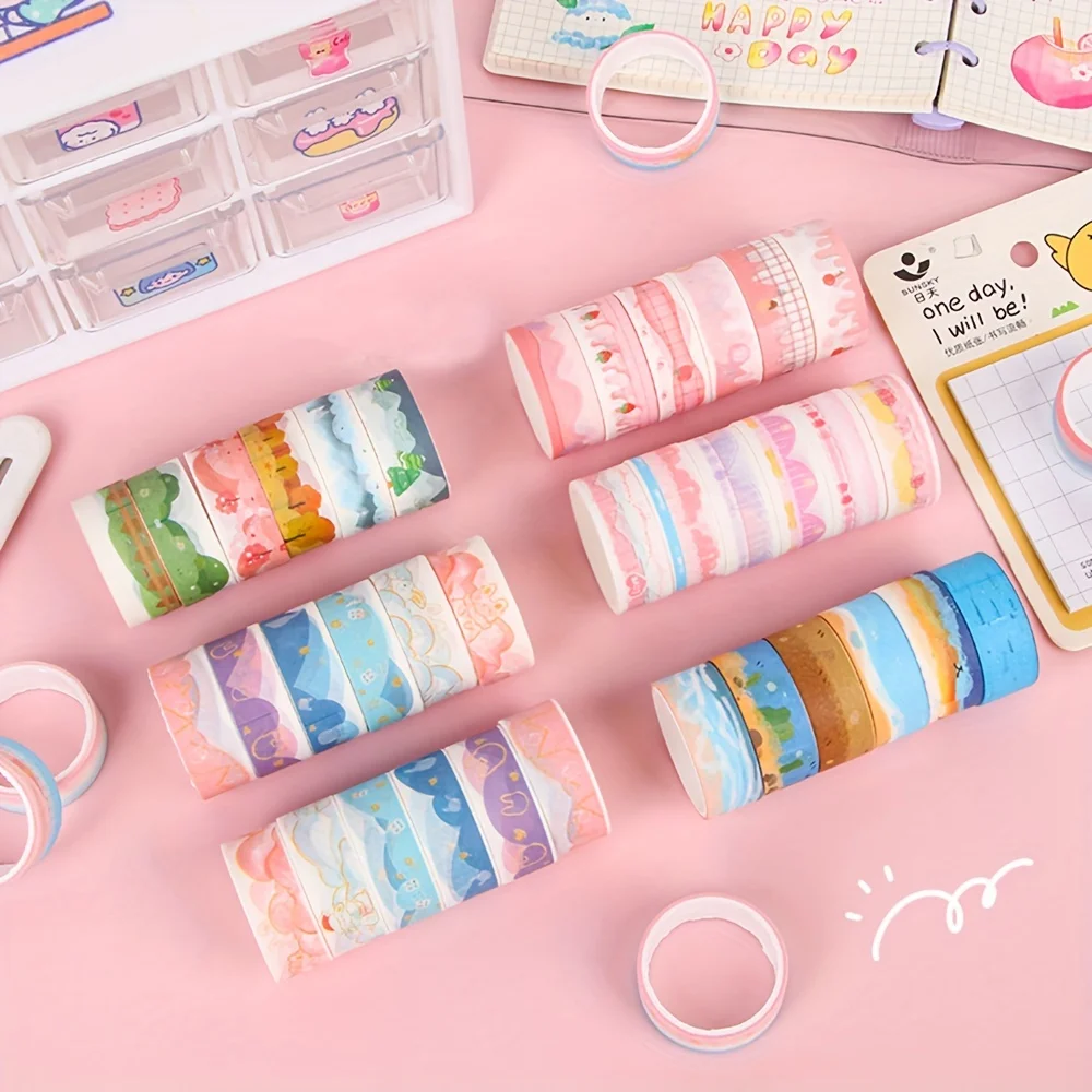 

Send 6 random patterns DIY Diamond Painting Anti-dirty Tape Adhesive Edges Sticker Tools Accessories Art Sketch Masking tape