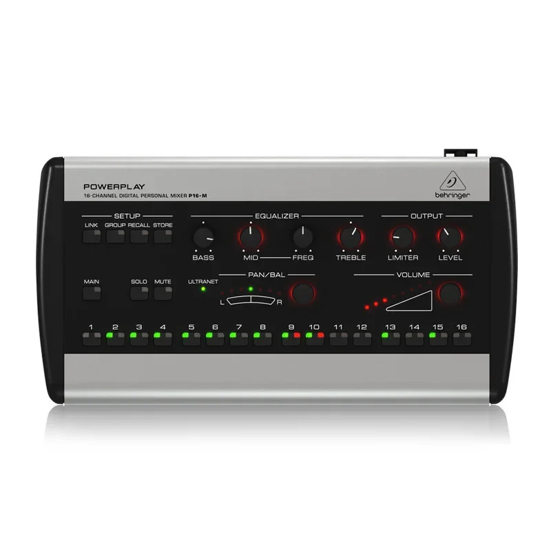 2026 P16-M 16-Channel Digital Signal Monitoring System Black Plastic Musical Instruments Accessories Digital Personal Mixer