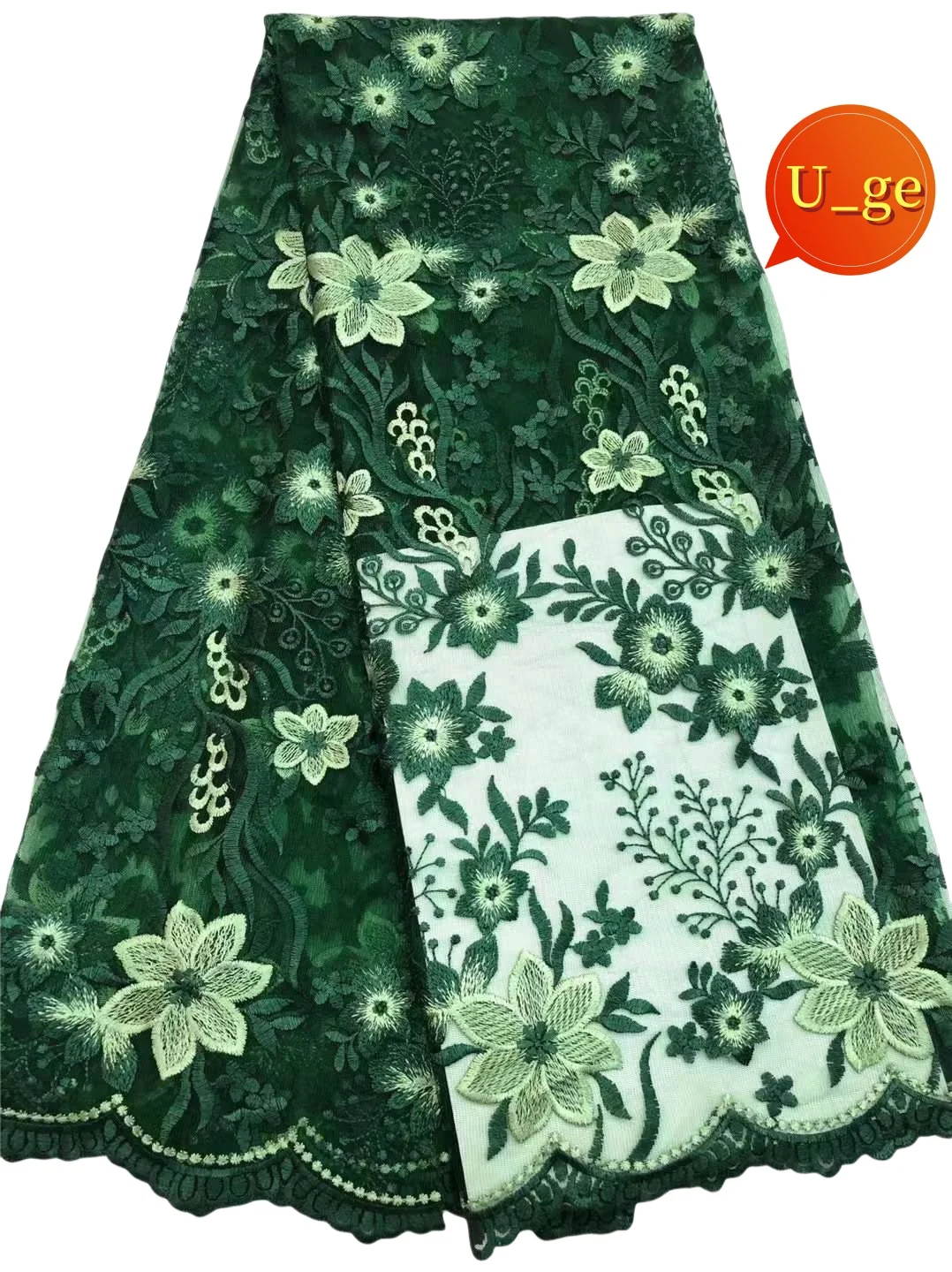 5yards neueste beste Qualität zarte sehr weiche bestickte Tüll Spitze Stoff für Party Abendkleid u _ ge5978