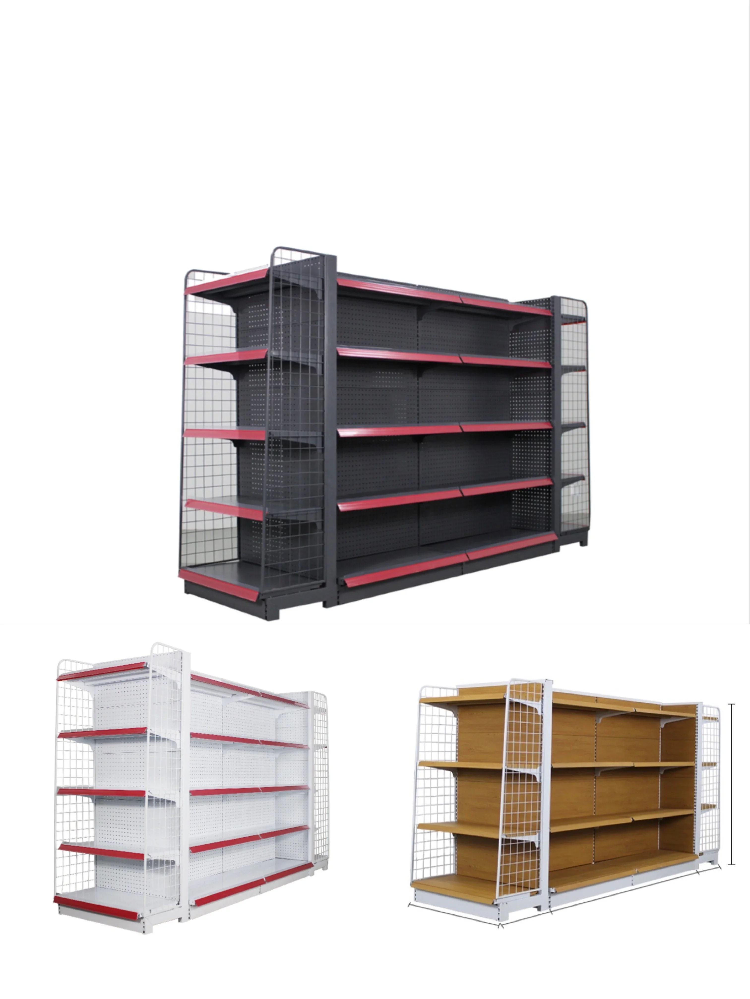 Multi-Layer Steel Supermarket Shelves