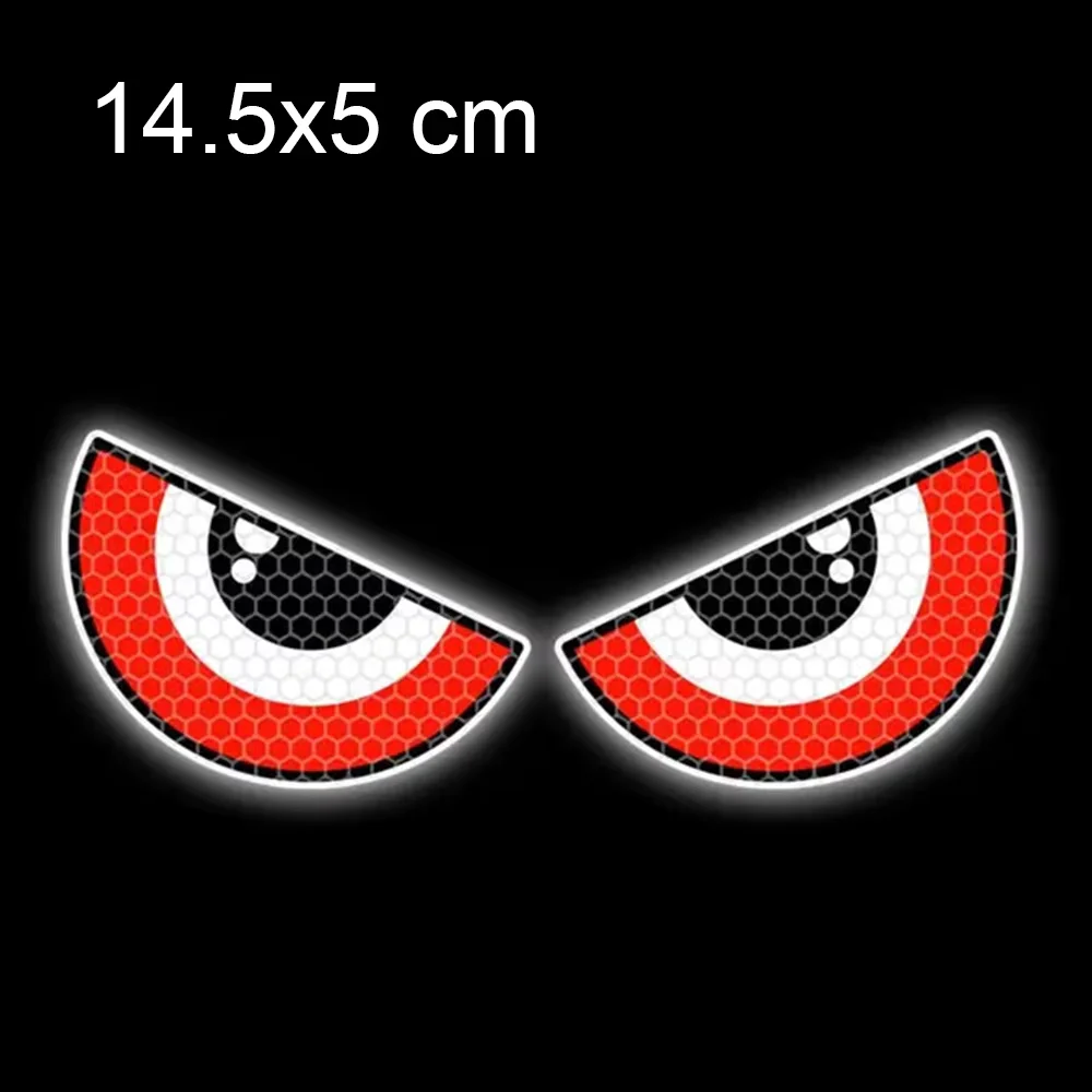 Motorcycle Body Stickers Electric Bike Head Decorative Sticker Devil Eyes Halloween Atmosphere Decal Universal for Car Motorbike