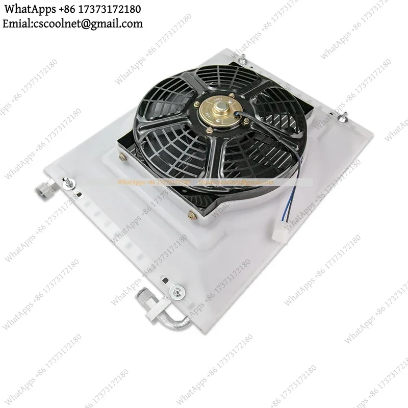 Universal Radiator Cooling Fan Assembly Aluminum Condenser 14 x 18 for Car Truck Pickup AC Conditioning