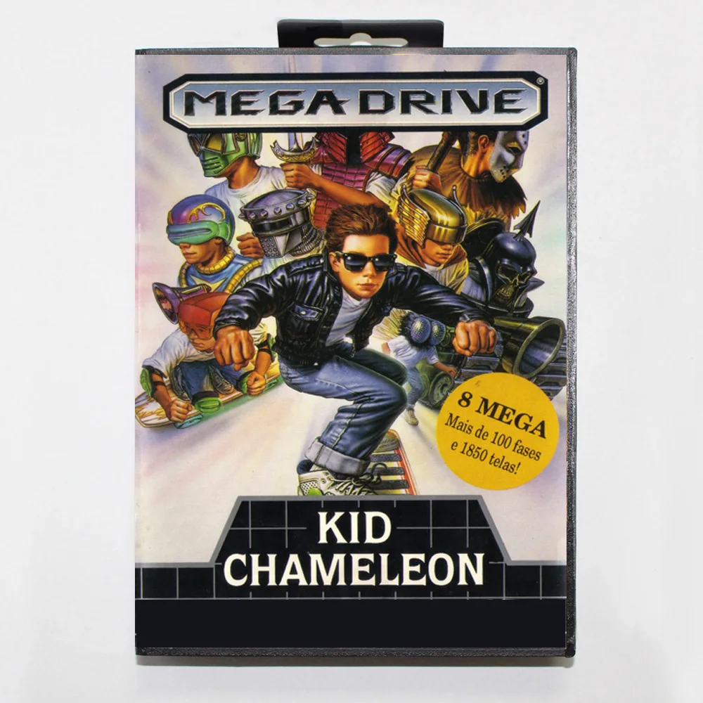 Tarjeta de juego Kid Chameleon MD, cubierta BR de 16 bits para cartucho de consola de videojuegos Sega Megadrive Genesis