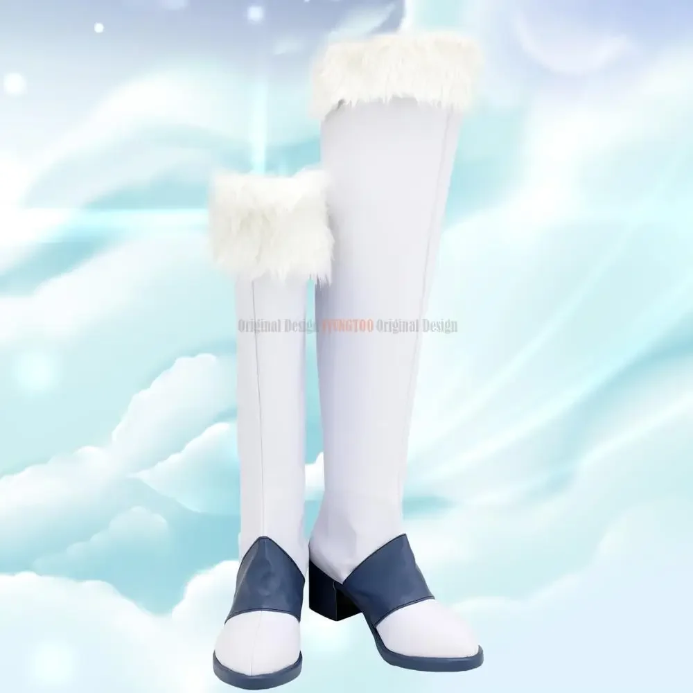 

Idolish7 Tamaki Yotsuba Cosplay Boots White Leather Shoes Custom Made