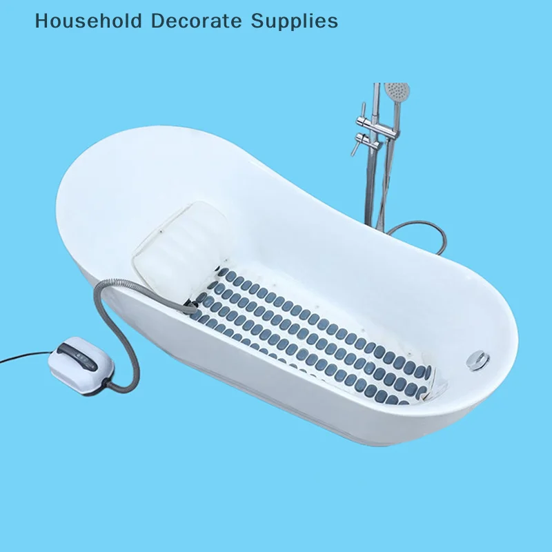 

New Electric Bathtub Bubble Massage Mat Waterproof Anti-slip Body Spa Home Full Body Massage Bathtub Bubble Machine