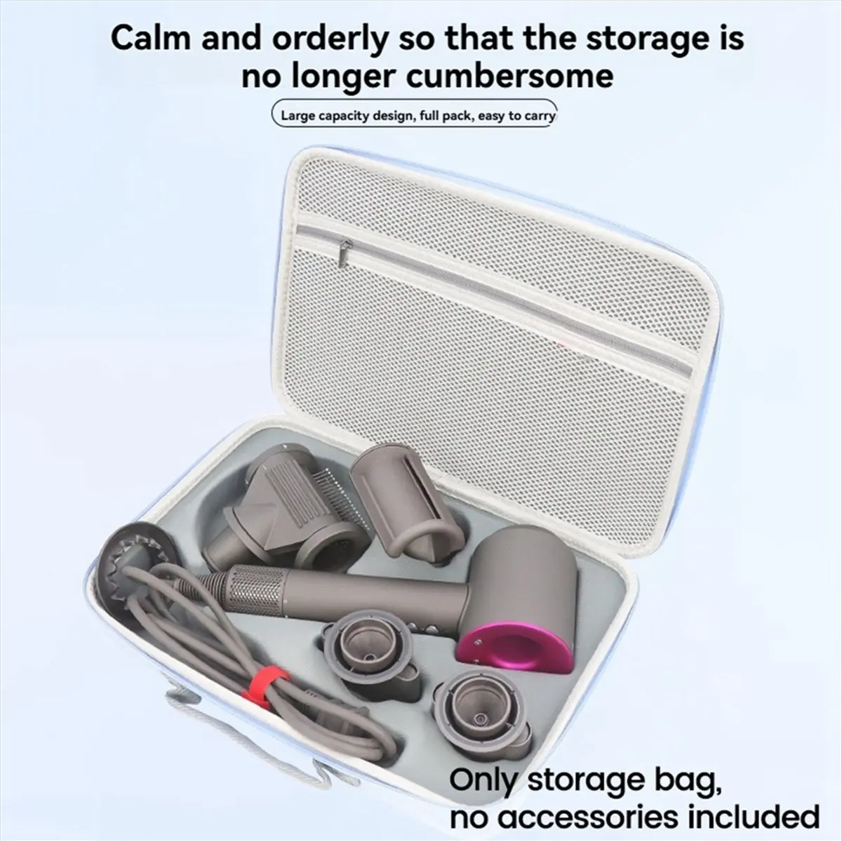 (A75U) Travel Carrying Case for Dyson HD01/02/03/08/12/15 / Laifen LF03 /SE 2/ SE Hair Dryer Portable Storage Box Shockproof A