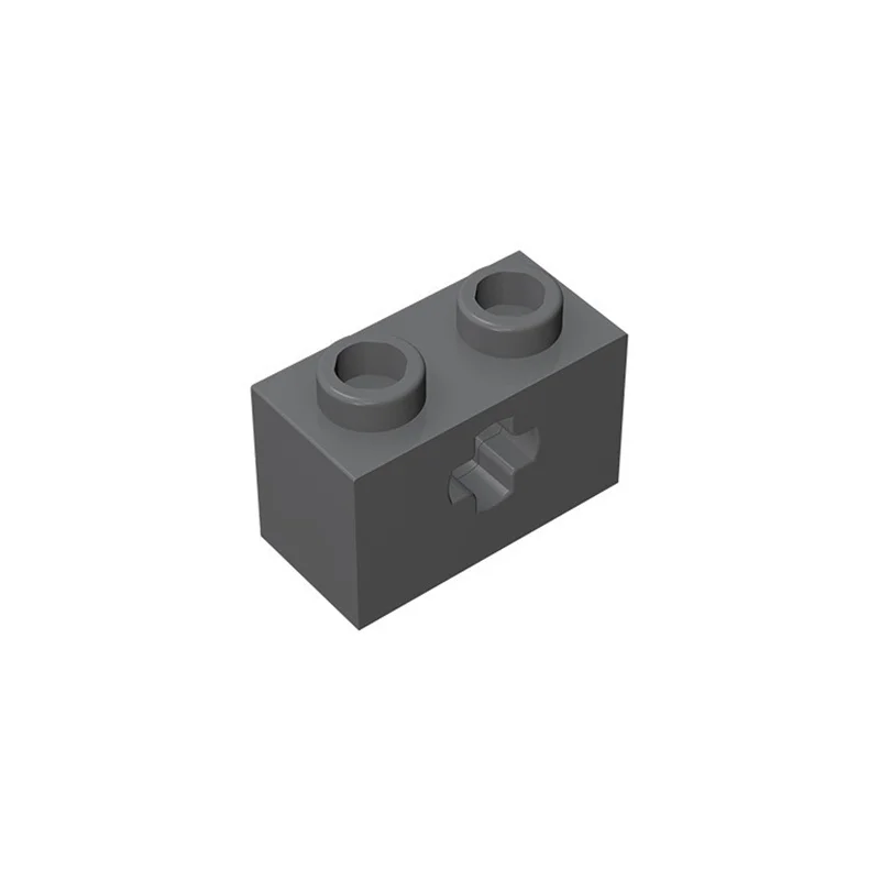 50 Stück 32064 Baustein 1x2 mit Achsloch, Baustein-Sammlungen, modulare GBC-Spielzeuge für technische MOC-Bauklötze – Detail 1