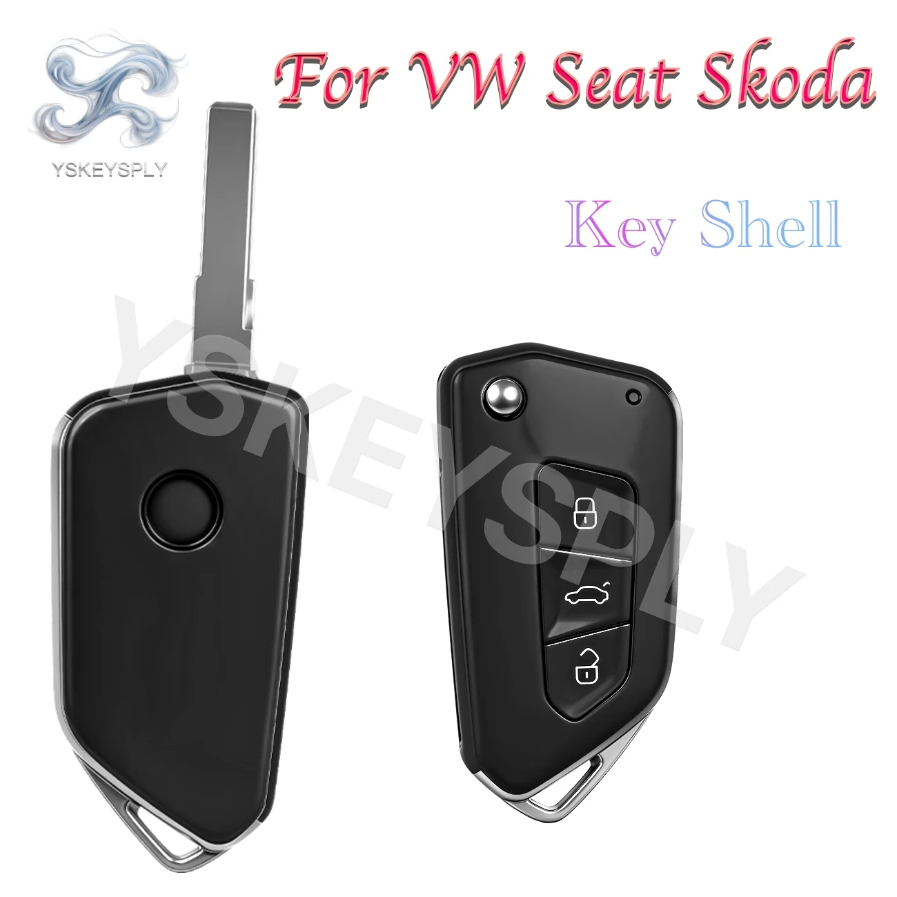 

For VW Volkswagen Polo Tiguan Jetta Golf Skoda Seat 202AD Modified Remote Control Car Key Fob Shell Case Cover Housing