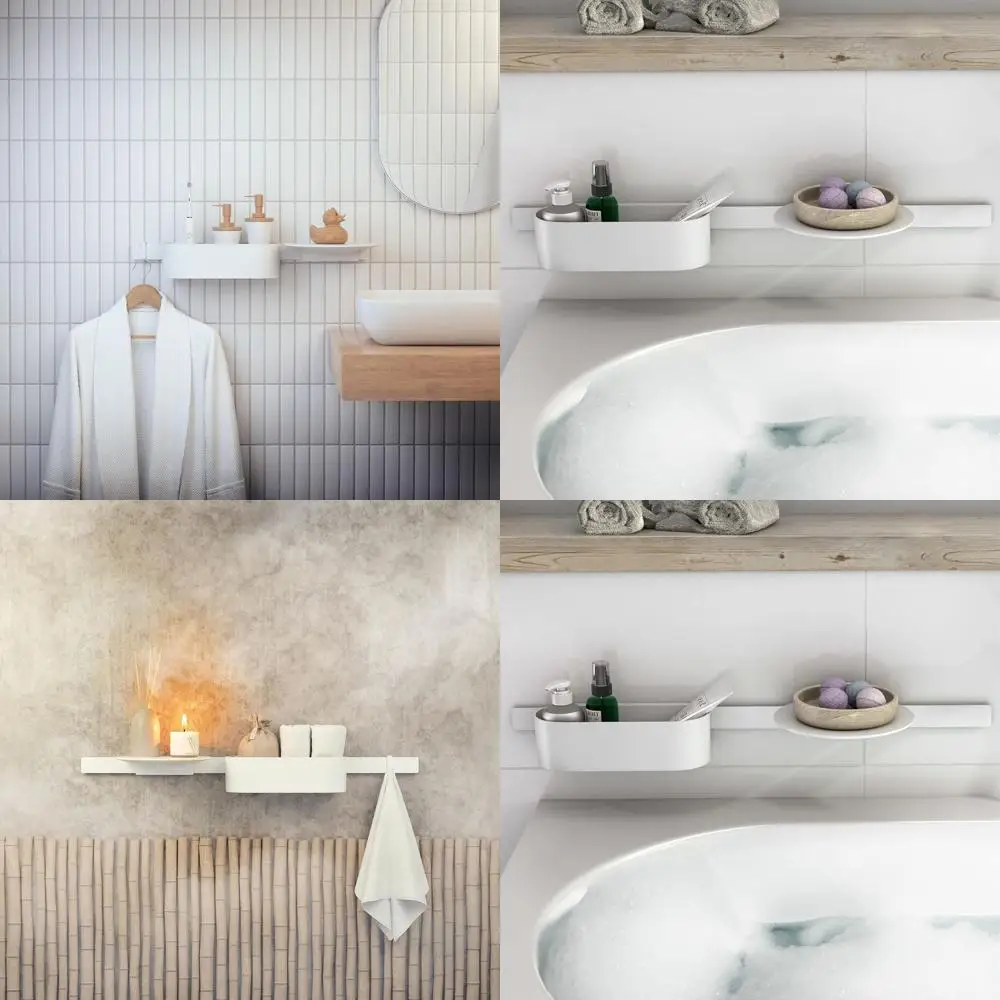 

Elegant Matte White Shelving Unit, Model 27915700