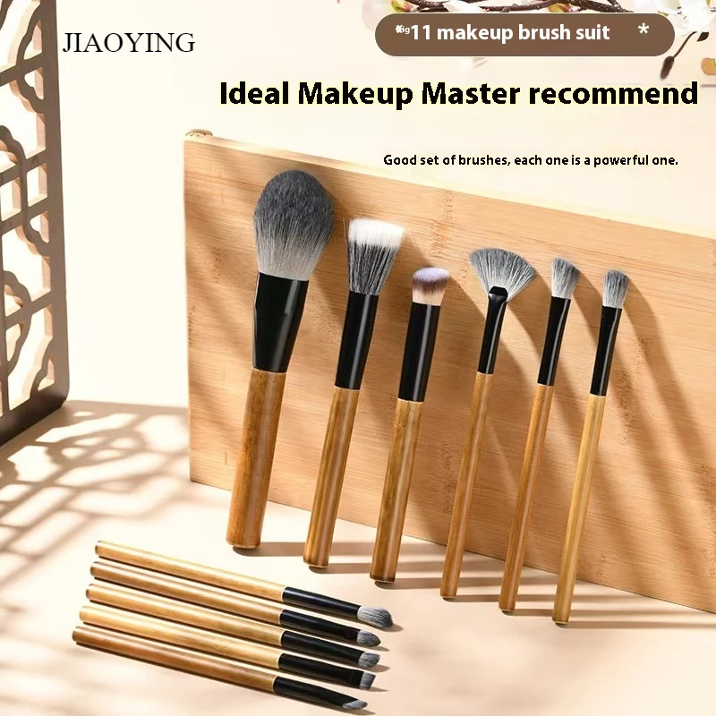 Professional Makeup Brushes Set 11 Pcs Soft Bristles for Beginners Foundation Brush  Makeup Brushes Set zestaw pędzli