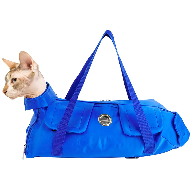 Pet Portable travel Out Bag hospital soft Foldable Cat Backpack Cat Bag Scratching Special Fixed Cat nail injection Bag