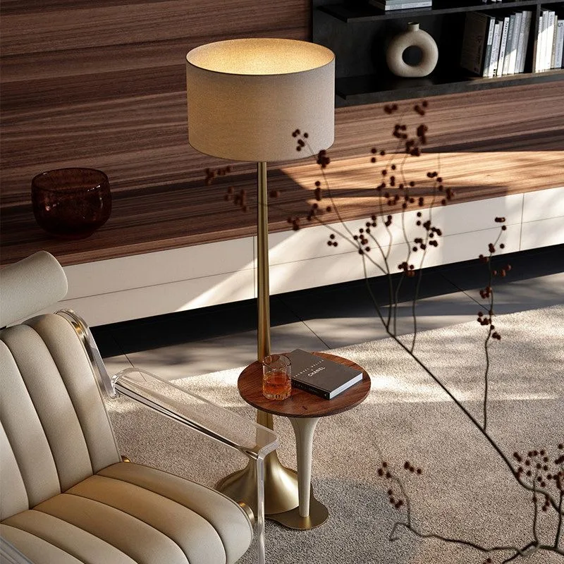 Customizable sofa side lamps integrated solid wood corner lamps creative floor lamps small, bedside table