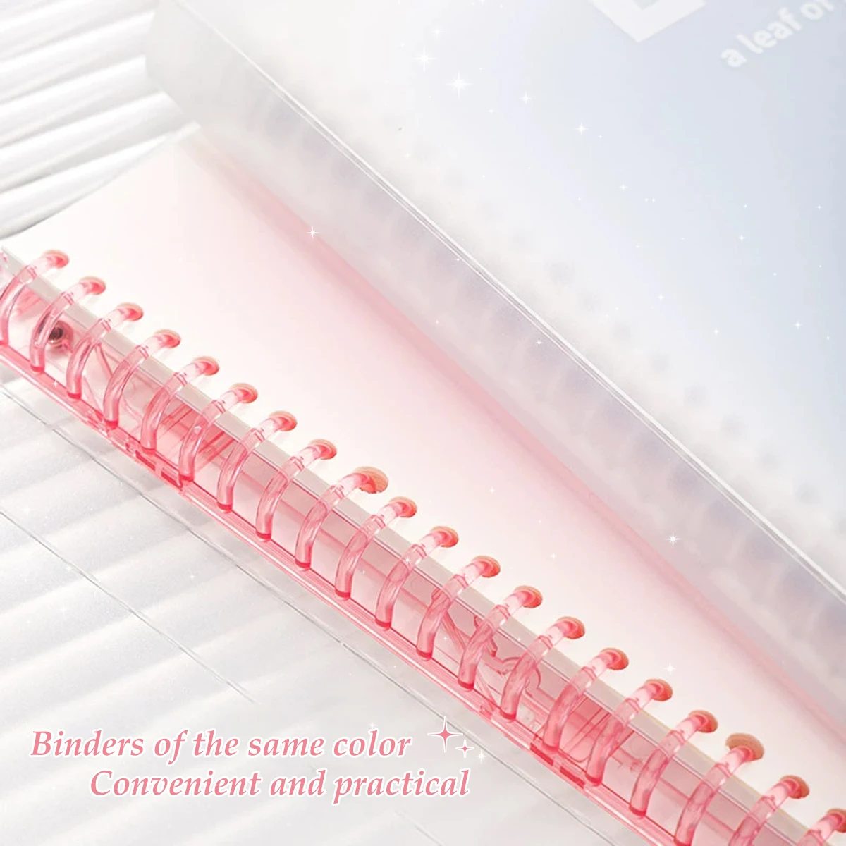 دفتر ملاحظات كاواي PP غير لامع بأوراق شجر فضفاضة ملونة، كتاب جديد للطلاب، قرطاسية كورية، ثقافة المكتب واللوازم التعليمية