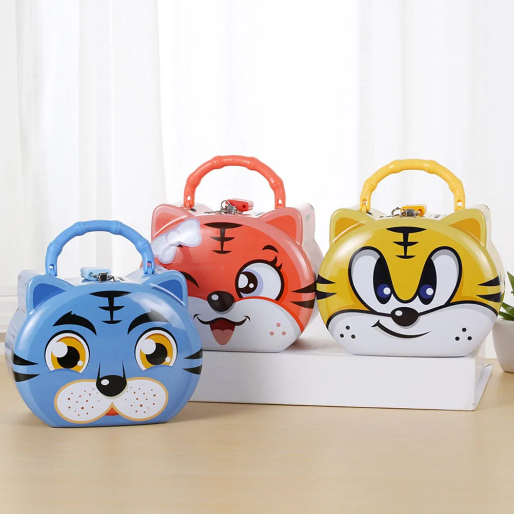 3Pcs Cartoon Tiger Sparschwein Schöne Geld Fall Dekorative Spardose Multi-Funktion Münze Lagerung Schlafzimmer Wohnzimmer geschenk