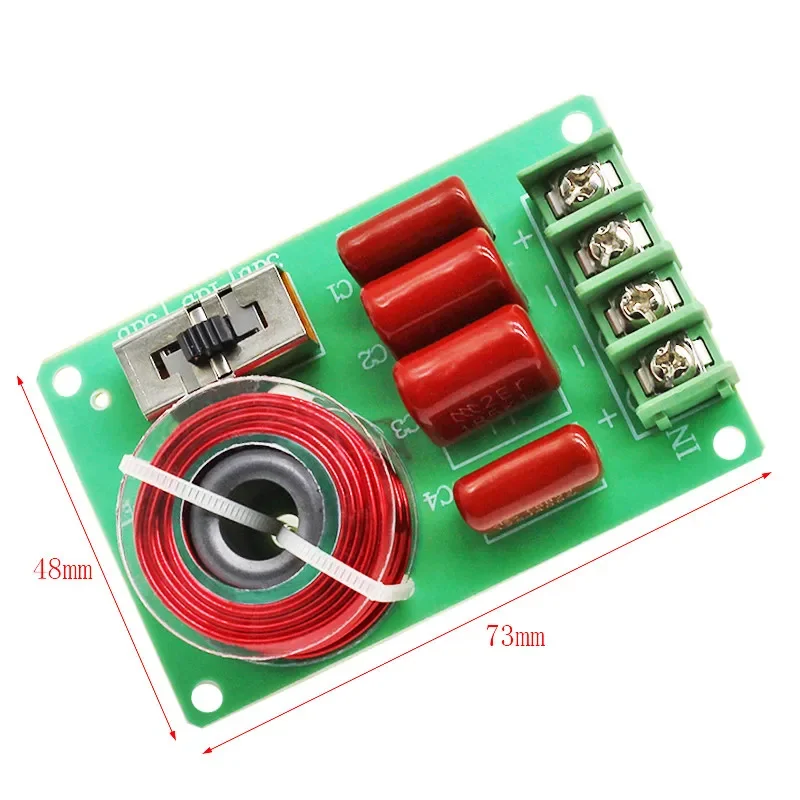 Tunable Crossover Point 100W Speaker Crossover for HiFi Pure Tweeter, Home & Car Audio