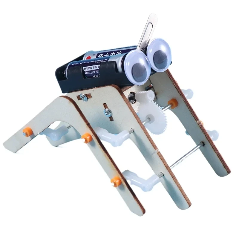 Walking Spider Robot Bionic DIY Assemble Model Science Technology Education Experiment Kit Wooden Stem Puzzle