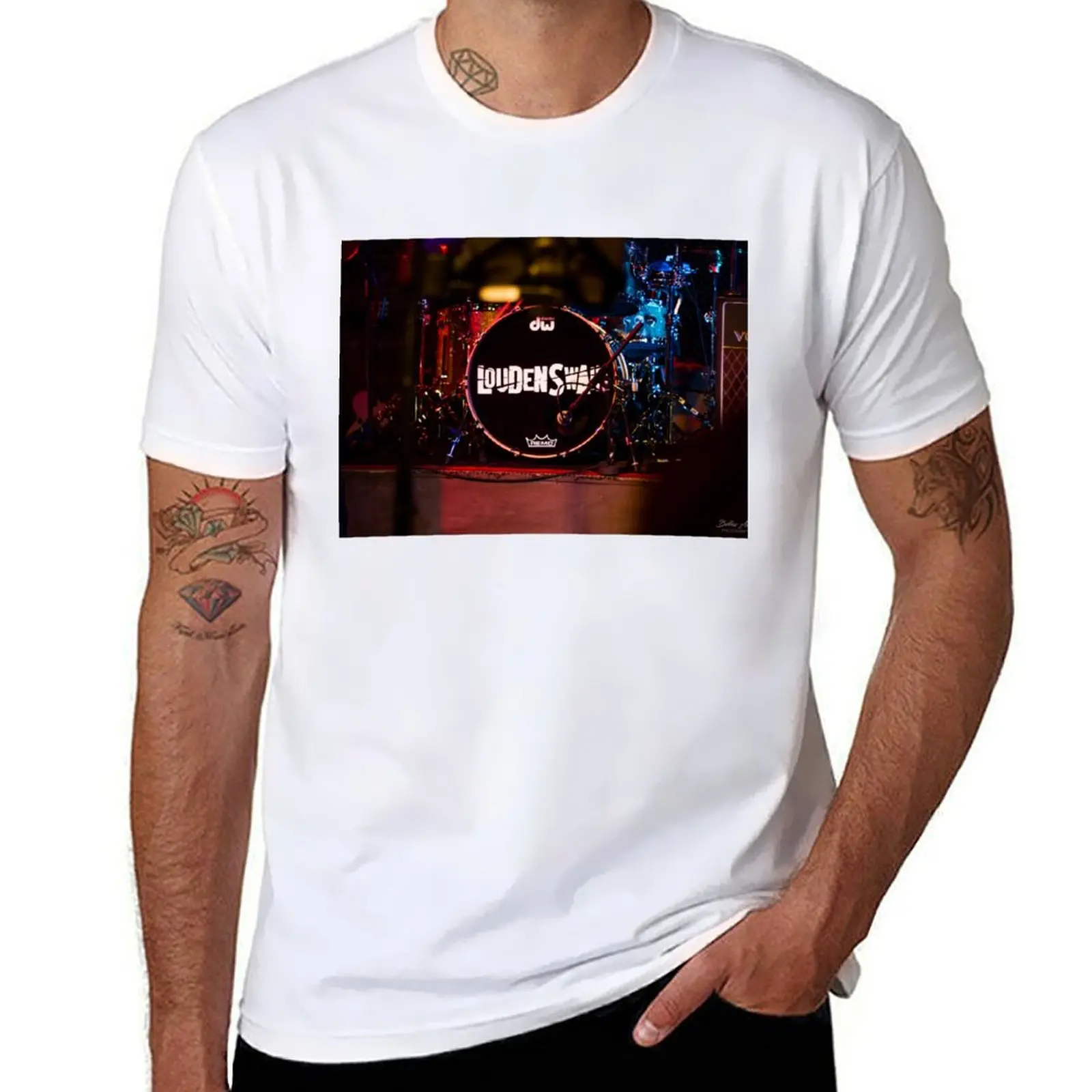 

Louden Swain Drum set-Album Release T-Shirt t shirts for man pack white man t shirts graphic T-Shirt