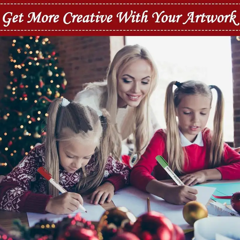 12 colori pennarelli per contorni Self Double Line Self Outline Shimmer Markers per Scrapbook fare uova di pasqua artigianato artistico per bambini