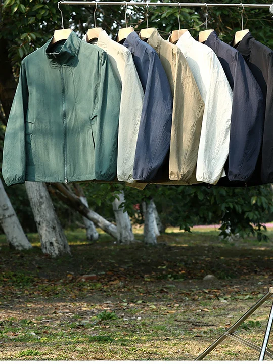 

Lu Plain Substitute Outdoor Function High End Spring ex Lightweight Breathable Stand Collar Jaet Trendy Zipper Closure