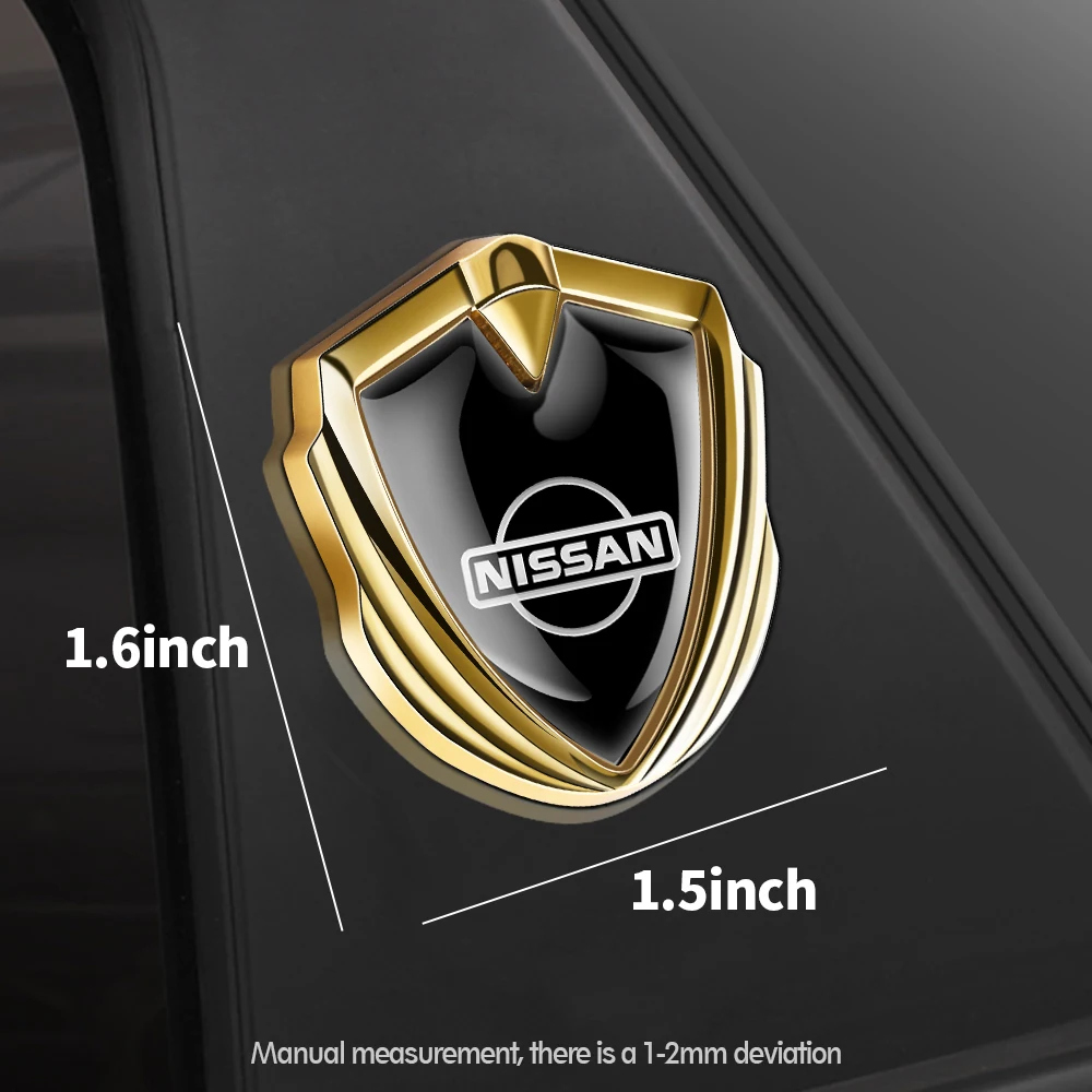 Universal Car Three Dimensional Metal Decorative Stickers For Nissan Juke Qashqai X-Trail Leaf Patrol Altima Maxima Micra Murano