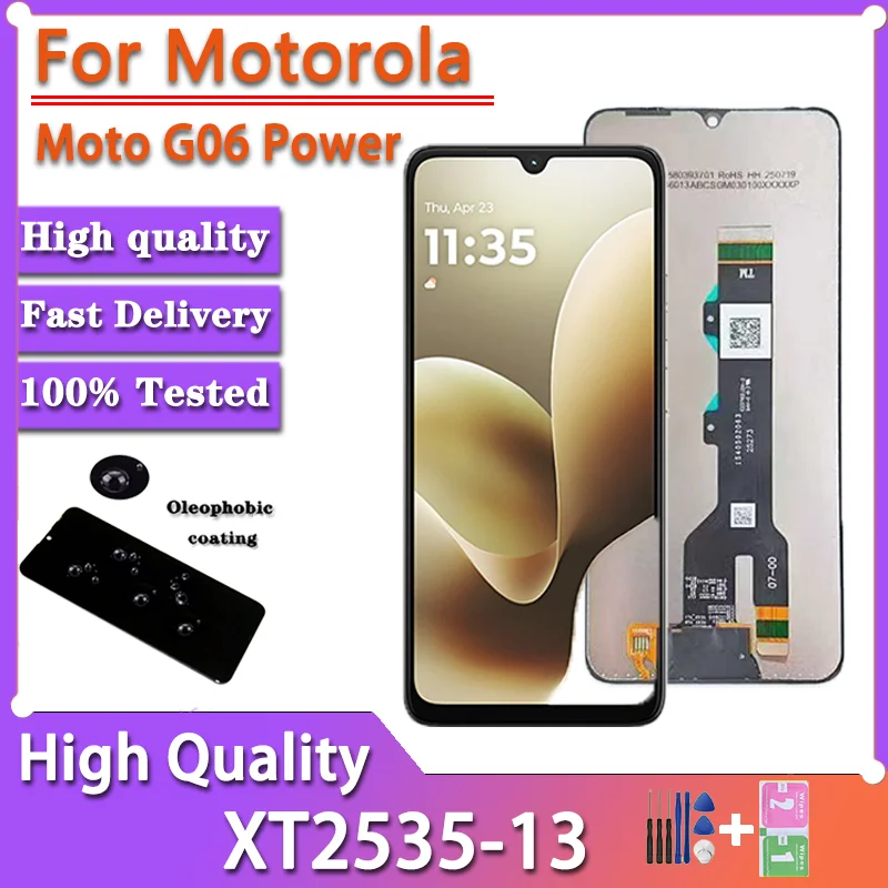 688-tela-para-motorola-moto-g06-power-display-lcd-tela-de-toque-digitador-assembleia-para-moto-g6-power-xt2535-13-display