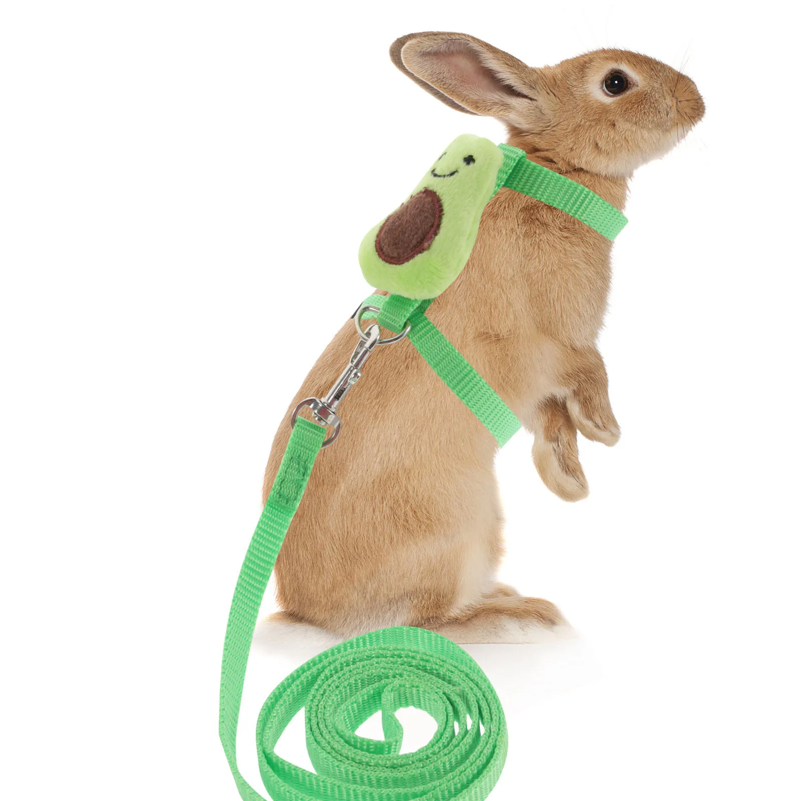 

Pet Harness Kit Rabbit Vest Leash Small Animal Clothes S Size Red Adjustable Hamster Harness Set Breathable Nylon Durable