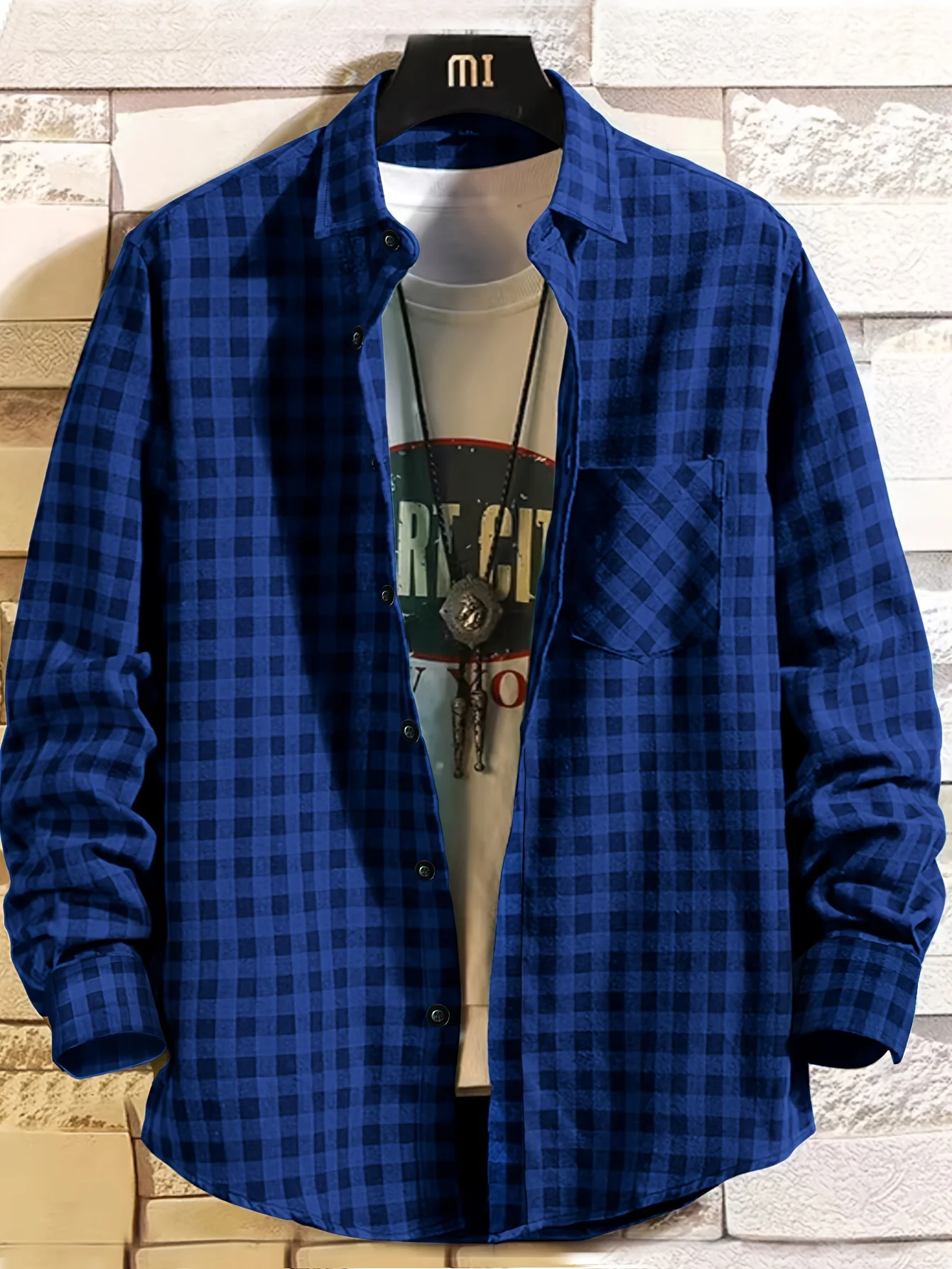 FGKKS 2024 Outdoor Casual Shirt For Men Plaid Fashion Coat High Quality Design Hot Street Wear Shirt For Men