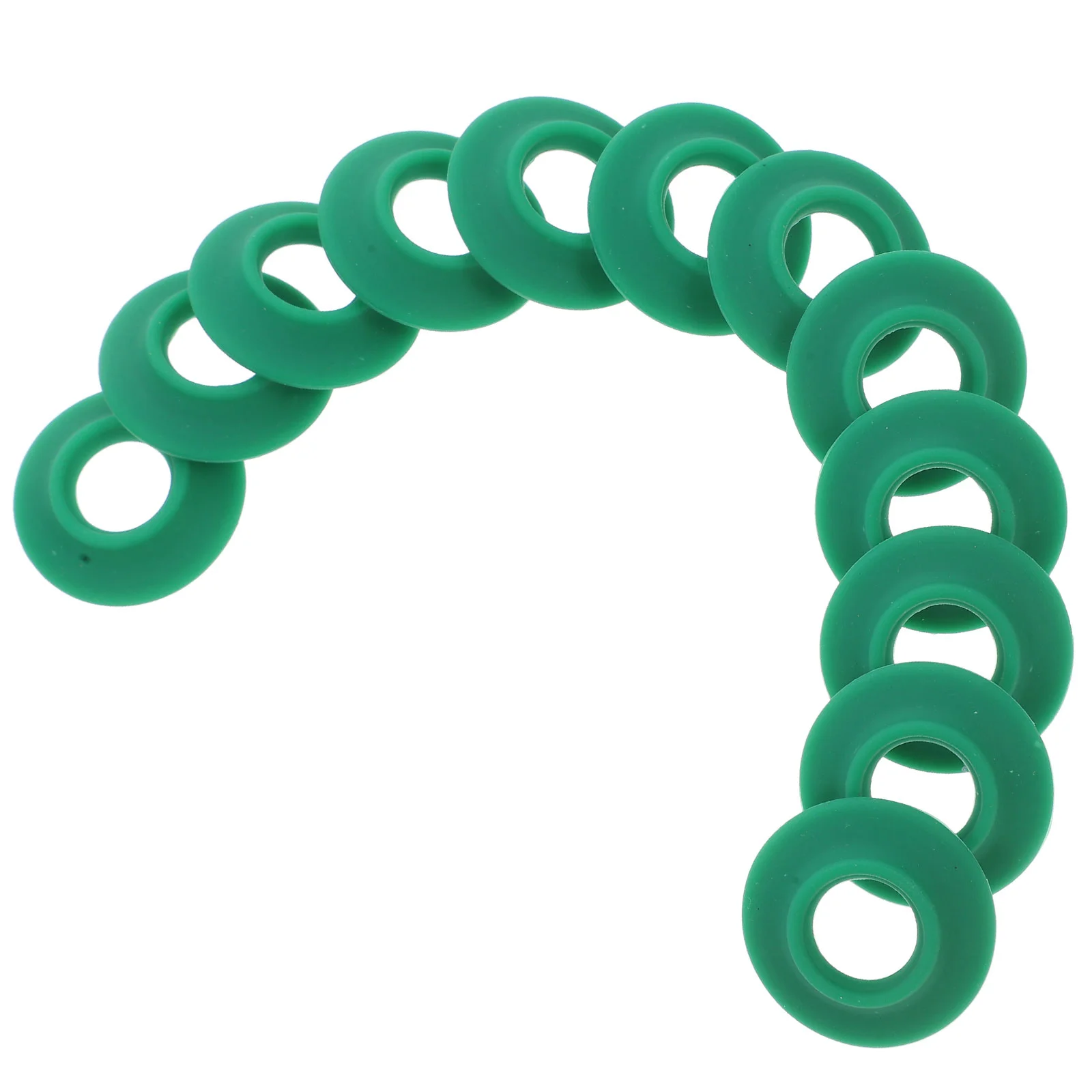 

12 Pcs Bottle Cap Seal Top Gasket Replacement Rings Round Water Green Silicone Rubber Caps Sealing