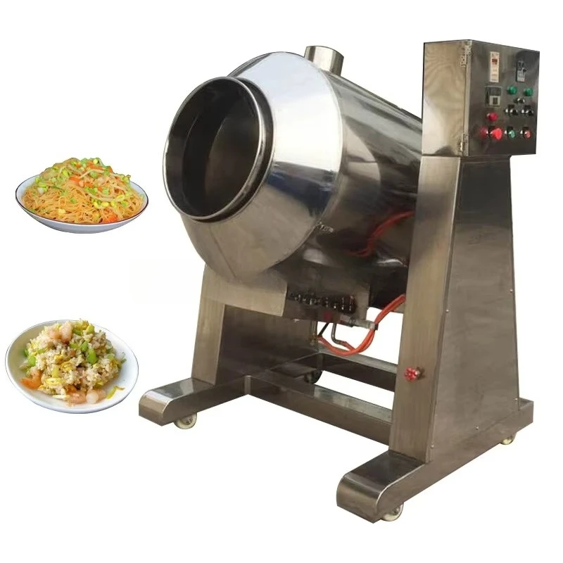 Automatische Wok-Machine Gebakken Rijst Uit China / Chili Gebakken Rijstcrackers Maken Machine / Gebakken Rijst Kookmachine