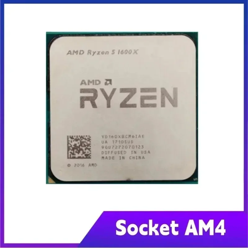 Picture 5: AMD Ryzen 5 1600X Original and New Brand 100%  R5 1600X 95W CPU 3.6 GHz Six-Core Twelve-Thread L3=16M Socket AM4 In Stock