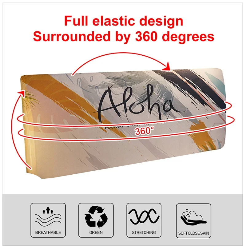 Printed Elastic All-inclusive Bed Head Cover Headboard Cover Washable Universal Size for Home Hotel Banquet