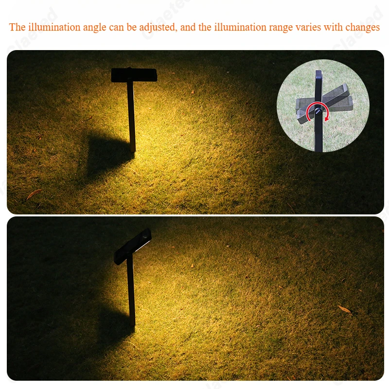New Solar Powered Outdoor Waterproof Courtyard Light Household Floor Plug Landscape Lawn Light Atmosphere Decoration Lighting