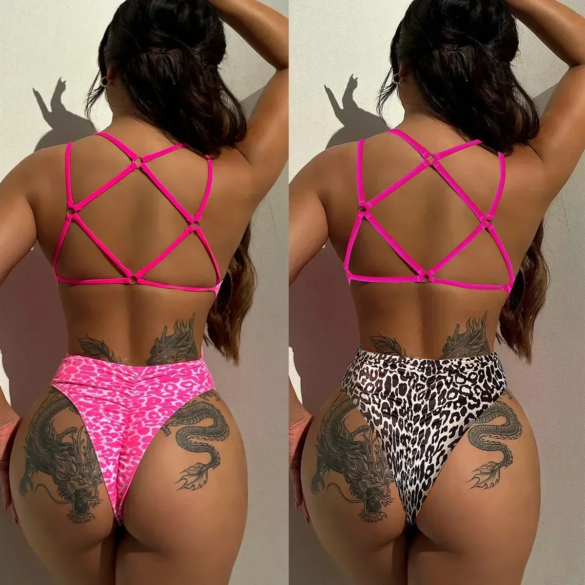 

Colored One-piece Swimsuit for Women Sexy Bikini Fashion Summer Womens Bikini Set