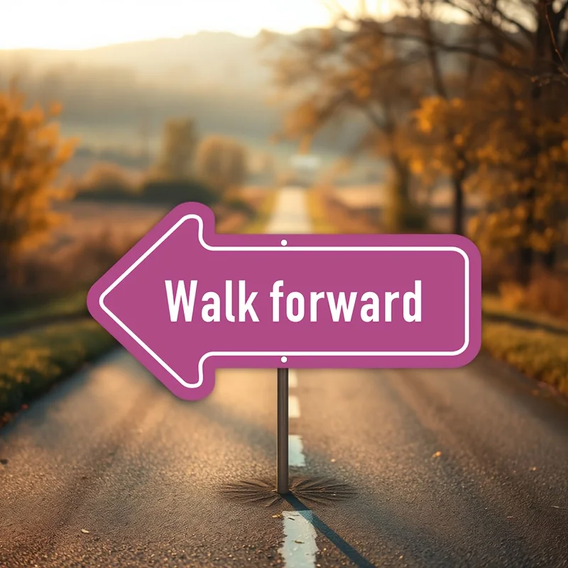 2D Flat - 1pc Customizable UV-Printed Arrow Sign - Waterproof & Rustproof Metal Wall-Mounted, Personalized 