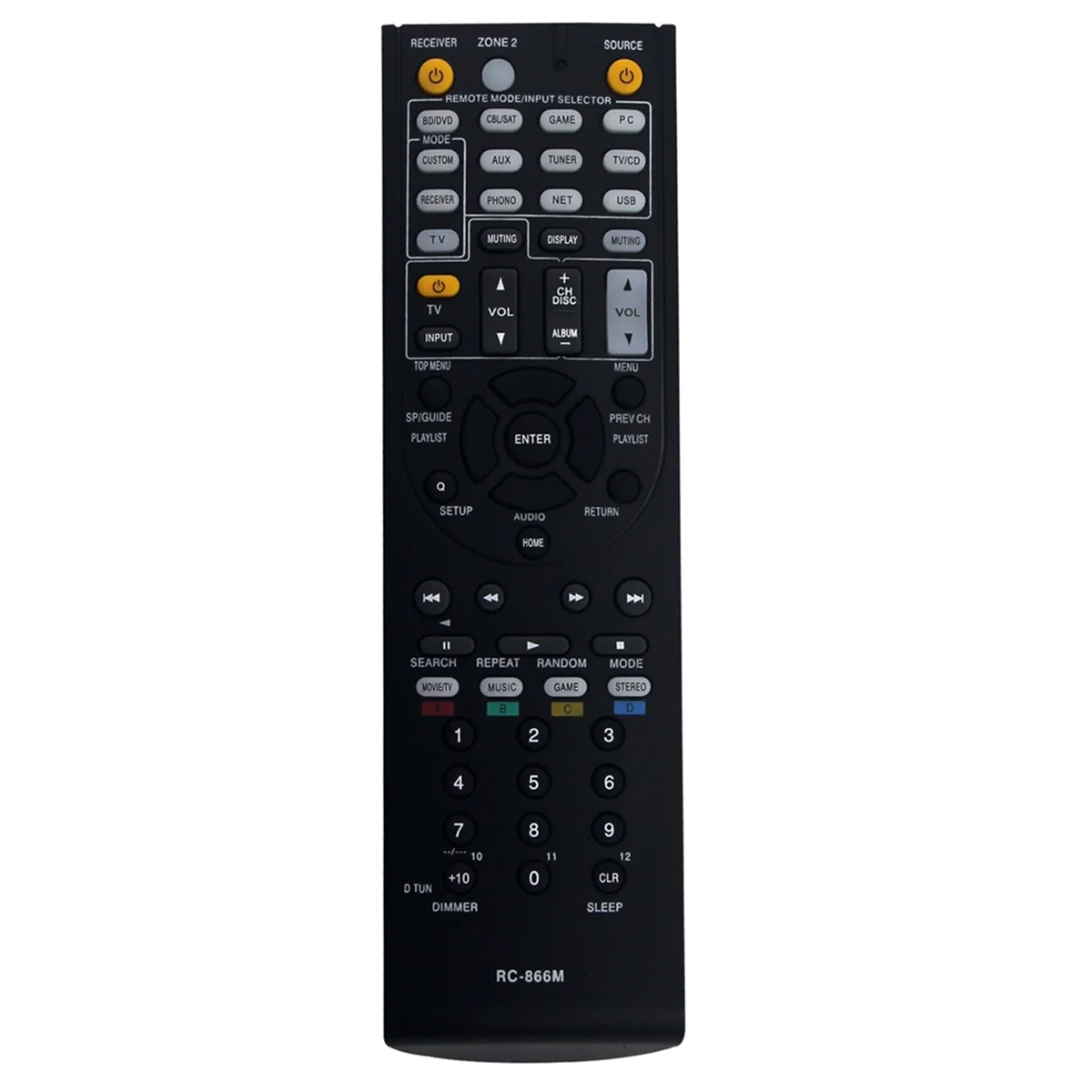 A57G-RC-707M Remote Control Replace for Onkyo Home Theater Speaker HT-R560 HT-R667 HT-S5100 HT-S6100 HTP-750X SKB-750X L